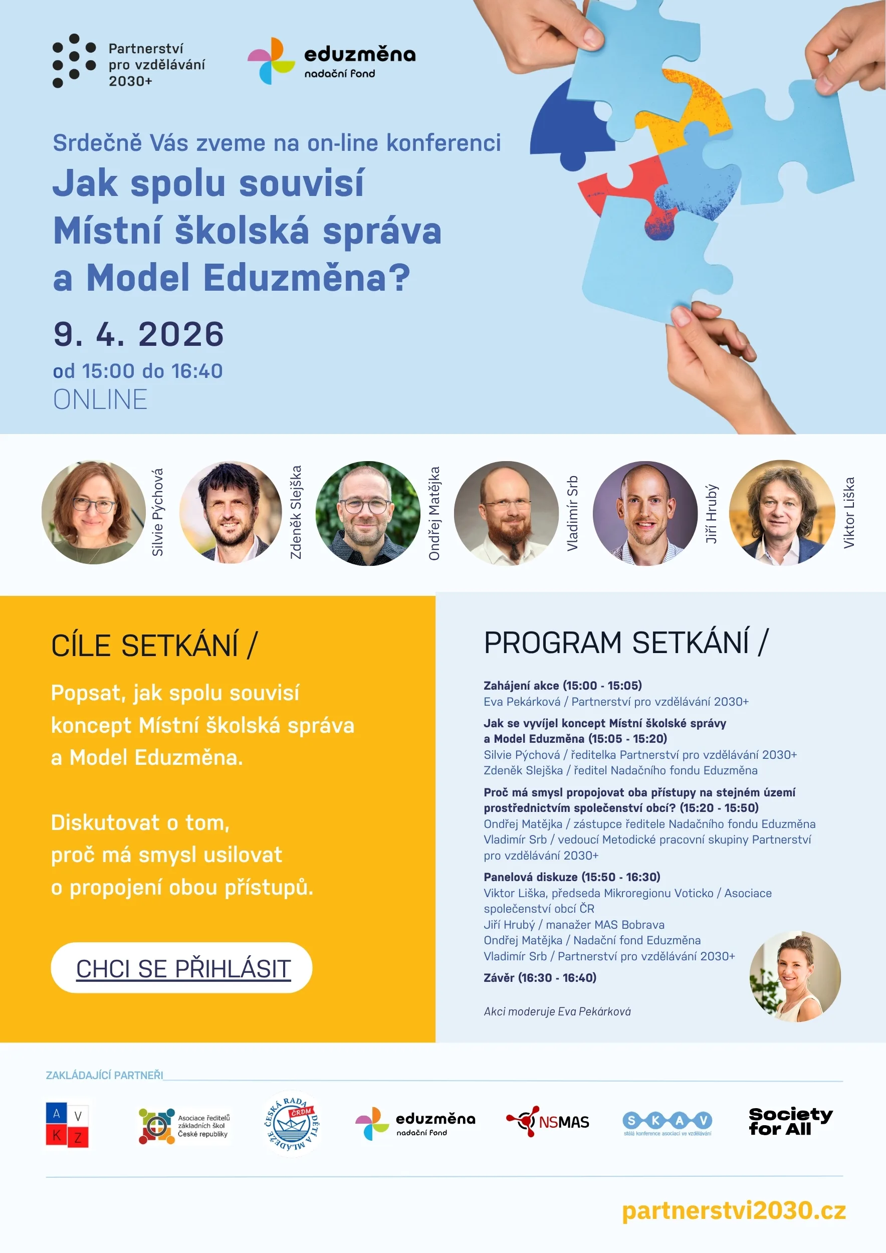 Online konference Jak spolu souvisí Místní školská správa a Model Eduzměna?  