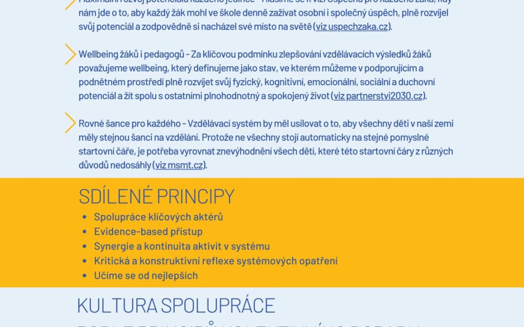 Hodnoty, principy a kultura Partnerství 2030+