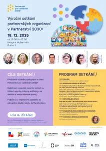 Pozvanka 16. 12. final - Výstupy z Výročního setkání partnerských organizací v Partnerství 2030+ - Partnerství 2030