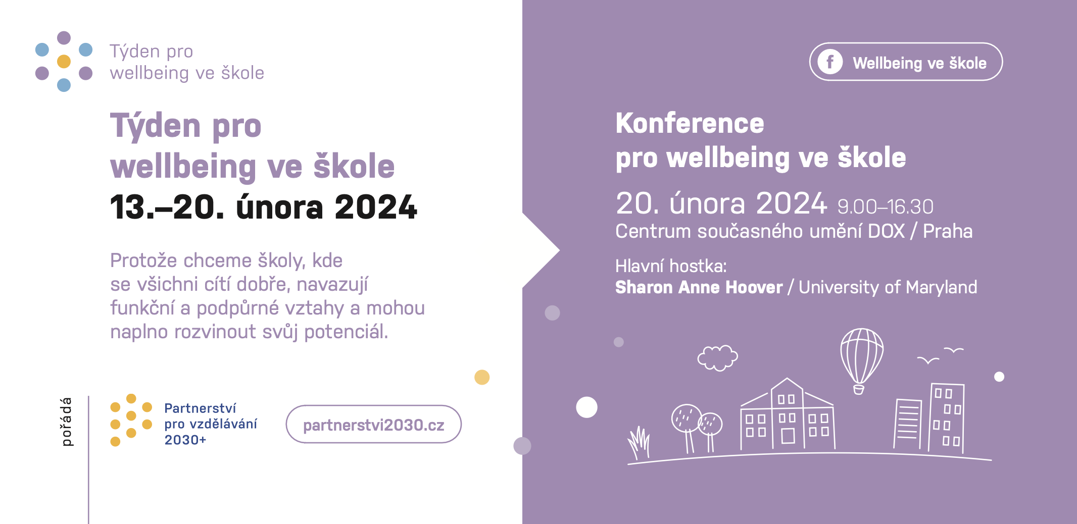 Save the date - Konference pro wellbeing ve škole: Save the date - Partnerství 2030